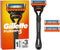 Gillette Fusion 5 - scheerapparaat + 3 navulmesjes - 4 Delig