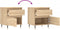 vidaXL - Nachtkastjes - 2 - st - 40x35x50 - cm - sonoma - eikenkleurig
