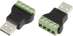 USB-connector met schroefaansluiting Stekker, recht LT-USB4M USB-stekker type A 1572336 TRU COMPONENTS 1 stuk(s)