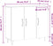 vidaXL - Dressoir - 90x34x80 - cm - bewerkt - hout - grijs - sonoma - eikenkleurig