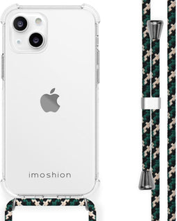 iMoshion Hoesje Geschikt voor iPhone 13 Mini Hoesje Met Koord - iMoshion Backcover met koord - Transparant