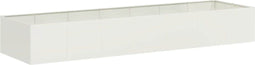 vidaXL - Plantenbak - 280x80x40 - cm - staal - wit