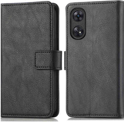 imoshion Hoesje Geschikt voor Oppo Reno 8 T (4G) Hoesje Met Pasjeshouder - imoshion Luxe Bookcase - Zwart