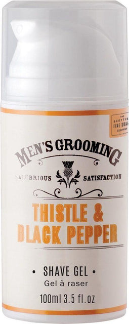Thistle & Black Pepper Shave Gel 100ml Pump