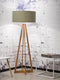 GOOD&MOJO Vloerlamp Everest - Groen/Bamboe - Ø60cm - Scandinavisch,Bohemian - Staande lampen voor Woonkamer - Slaapkamer