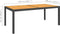 vidaXL - Tuintafel - 150x90x75 - cm - poly - rattan - en - acaciahout - zwart