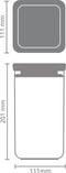 Brabantia Tasty+ Voorraadbus - Stapelbaar - 1,6 l - Light Grey