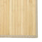 vidaXL - Vloerkleed - rechthoekig - 60x100 - cm - bamboe - lichtnaturel