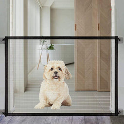 Traphekje Oprolbaar - Zonder Boren - 110x74cm - Veilig voor Kinderen en Honden - Zwart