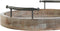 Set van trays DKD Home Decor 46 x 46 x 10 cm Natuurlijk Zwart Metaal Wit Mangohout Indiaas