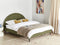 MARGUT - Bed - Groen - 160 x 200 cm - Bouclé