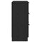 vidaXL - Zwart - Eiken - Dressoir - 60x30x70 - cm - Gemaakt - van - Hout