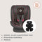 Lionelo Bastiaan - i-Size Autostoeltje 4in1 - 360° Draaibaar - ISOFIX - Groep 0-1-2-3 - Zwart/Rood