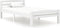 vidaXL - Bedframe - massief - grenenhout - wit - 90x200 - cm