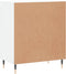 vidaXL - Dressoir - 60x35x70 - cm - bewerkt - hout - hoogglans - wit