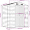 vidaXL - Tuinschuur - 191x130x198 - cm - gegalvaniseerd - staal - groen