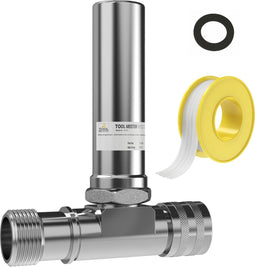 Tool Meister WSD18 - Waterslagdemper 1/2 - Met T-stuk en Afdichtingstape - Verchroomd