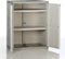 TITANIUM PLASTIKEN Lage kast met 2 deuren en planken l70 x B44 x H88 cm Beige en Taupe TITANIUM assortiment binnen / buiten
