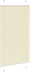 vidaXL - Plissé - rolgordijn - 75x100 - cm - stofbreedte - 74,4 - cm - polyester - crème