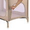 Lionelo Jasmin Easy Fold Reisbedje - Opvouwbaar in seconden - 2 Hoogtes Matras T25 - Inclusief Reistas - Beige
