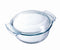 Pyrex - Ovenschaal rond - 1,3 liter met deksel - 18 x 21 x 10 cm