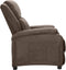 vidaXL Fauteuil verstelbaar stof taupe