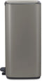 Brabantia Bo Pedaalemmer - 30 liter - Soft-close - Platinum