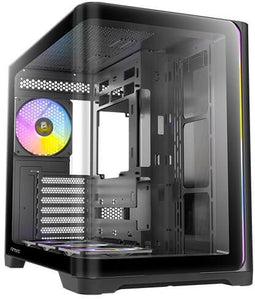 Antec C5 Curve ARGB - Midi Tower - 1x 120 mm + 3x 120 mm + 2x 140 mm ventilatoren - Zwart