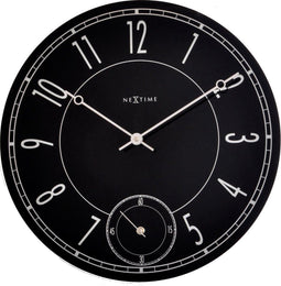 Nextime wandklok Leitbring glas