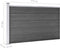 vidaXL - Schuttingpanelenset - 872x105 - cm - HKC - zwart