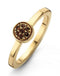 Casa Jewelry Ring Melody - Aanschuifring - Bruine Zirkonia - Goudkleurig