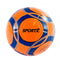 SportX - Voetbal - Diameter 21 cm - Oranje met blauw/zilver