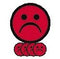 Smit Visual - Magneet smiley 25mm emotie bedroefd rood 5 stuks