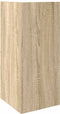 vidaXL - Bijzettafeltje - met - plank - 25,5x27x60 - cm - sonoma - eikenkleurig