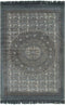 vidaXL - Kelim - vloerkleed - met - patroon - 120x180 - cm - katoen - grijs