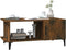 vidaXL - Salontafel - 90x50x40 - cm - bewerkt - hout - gerookt - eikenkleurig