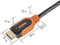 Vivanco HDMI Aansluitkabel HDMI-A stekker, HDMI-A stekker 2.00 m Zwart, Oranje 42959 Audio Return Channel (ARC), High Speed HDMI met ethernet, Rond, Ultra