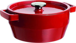 Pyrex Slowcook Braadpan - Gietijzer - Ø 24 cm - 3.6 l - Kersenrood