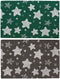 Deurmat DKD Home Decor Grijs Rubber Sterren Wit Groen 2 Stuks Kokosvezel (60 x 40 x 1,5 cm)