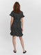 VERO MODA VMHENNA - Wrap jurk - Korte mouwen met ruche details - Blauw - Dames - Maat XS