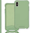 imoshion Hoesje Geschikt voor iPhone Xs / X Hoesje Met Koord - imoshion Color Backcover met afneembaar koord - Groen