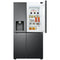 LG GSJV90MCAE - Amerikaanse koelkast - Door-in-door - Zilver