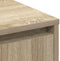 vidaXL - Dressoir - met - LED - in - Sonoma - Eiken - 90x32x75 - cm - van - Bewerkt - Hout