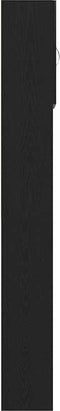 vidaXL - Wasmachinekast - 64x24x190 - cm - spaanplaat - zwart - eikenkleurig