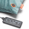 Cozy Una - Draadloos warmtekussen - Infrarood 45x45 cm - Velvet blauw-groen
