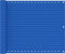 vidaXL - Balkonscherm - 75x400 - cm - HDPE - blauw