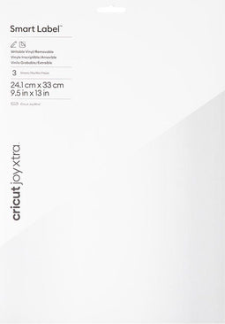 Cricut Beschrijfbaar Smart Vinyl - Verwijderbaar - Wit - 24x33cm