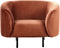 Fauteuil LOEN Fluweel Oranje