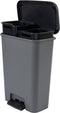Curver Compatta Duo Prullenbak - 2x 23L - Grijs/Zwart