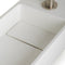 Differnz Solid Fonteinset - Wasbak Solid Surface - Mat Wit - Rechte Kraan Mat Chroom - 36 x 18.5 x 9 cm